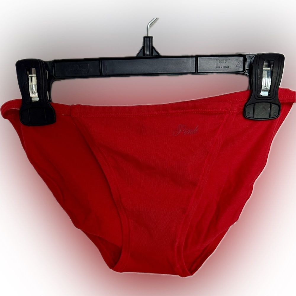 New with tags! Gorgeous red Victoria’s Secret “Cotton String Bikini Panty!”